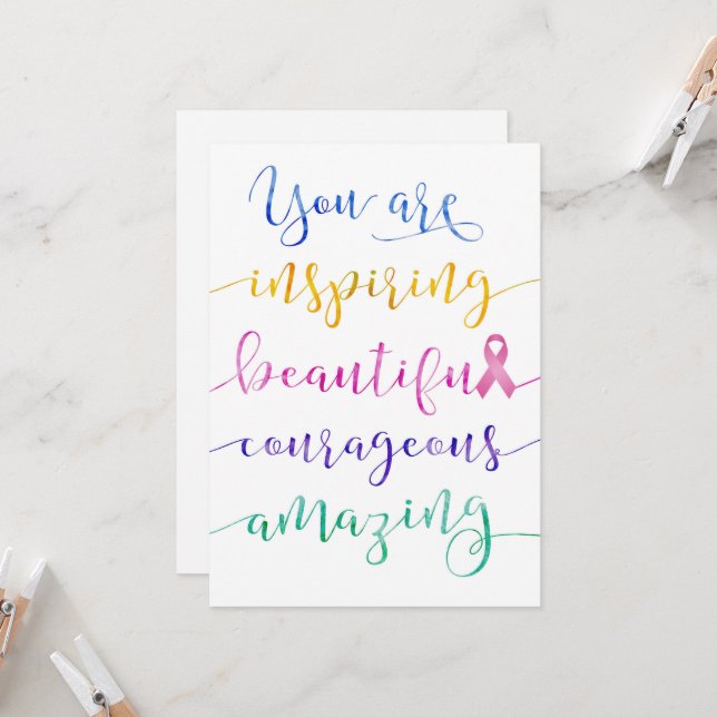 Tarjeta Cáncer de mama: recuerda quién eres (Anverso/Reverso In Situ)