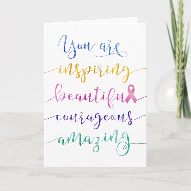 Tarjeta Cáncer de Mama - Recuerde Quién Es (Anverso)