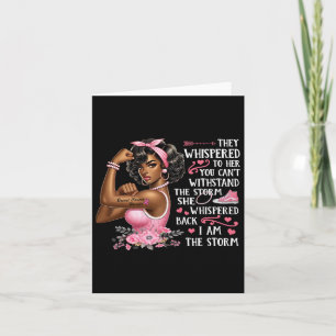 Tarjeta Cáncer De Mama Soy La Tormenta Que Usamos Mujeres 