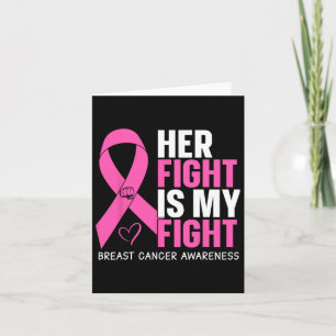 Tarjeta Cáncer de Mama Su Lucha Es Mi Lucha Contra El Cánc