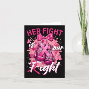 Tarjeta Cáncer de Mama Su Lucha Es Nuestra Lucha Contra El
