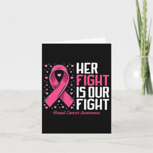 Tarjeta Cáncer de Mama Su Lucha Es Nuestra Lucha Contra El