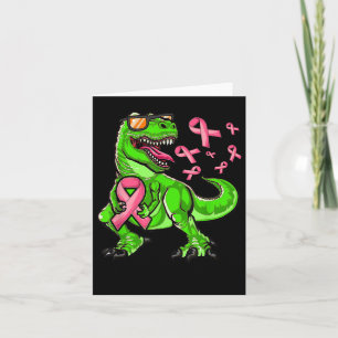 Tarjeta Cáncer de mama T-rex Dinosaurio, Cáncer de Mama A