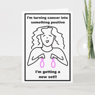 Tarjeta ¡Cáncer de pecho - estoy consiguiendo un nuevo