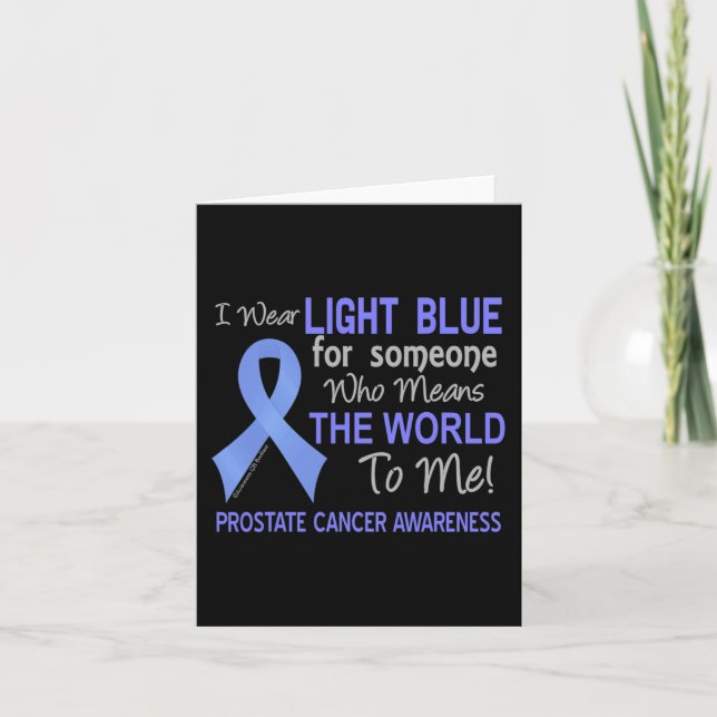 Tarjeta Cáncer De Próstata Para Alguien Que Significa Mund (Anverso)