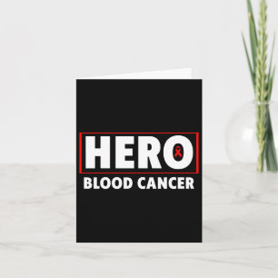 Tarjeta Cáncer de sangre - Concienciación sobre el cáncer 