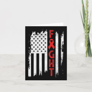 Tarjeta Cáncer de sangre Guerrero Concienciación sobre el 