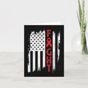 Tarjeta Cáncer de sangre Guerrero Concienciación sobre el 