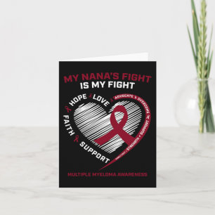 Tarjeta Cáncer de sangre infantil Nana My Fight Multiple M