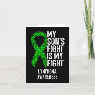 Tarjeta Cáncer de sangre La lucha de mi hijo es mi linfoma