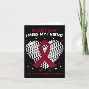 Tarjeta Cáncer de sangre Me Extraño Mi Amigo Múltiple Miel