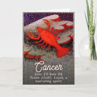 Tarjeta Cáncer en la fiesta de cumpleaños del Rótulo cangr