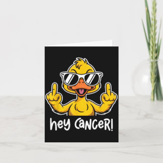 Tarjeta Cáncer F U Sungles Pato Agitando El Pájaro J d