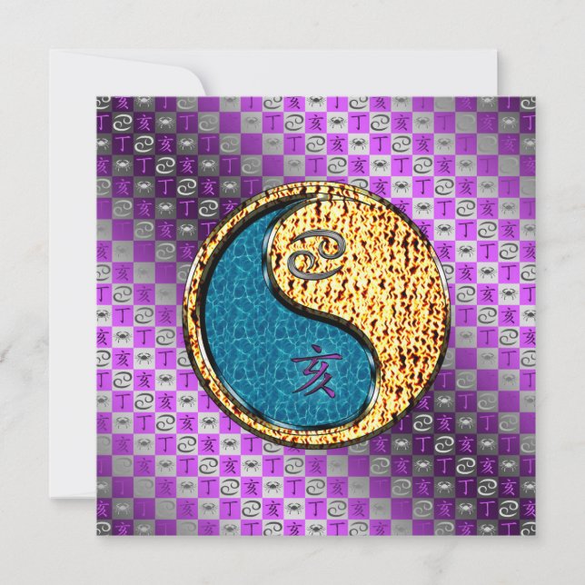 Tarjeta Cancer & Fire Boar (Anverso)