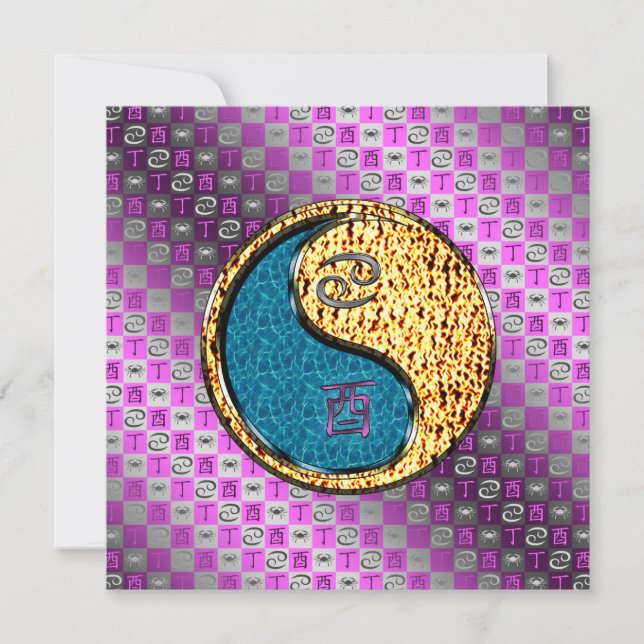 Tarjeta Cancer & Fire Rooster (Anverso)