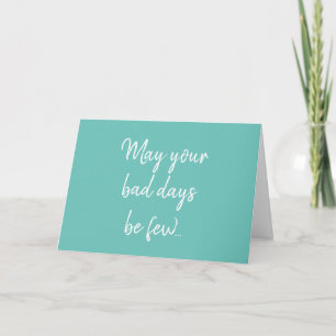 Tarjeta Cáncer gracioso Chemo Ovarian Verde azulado obtene