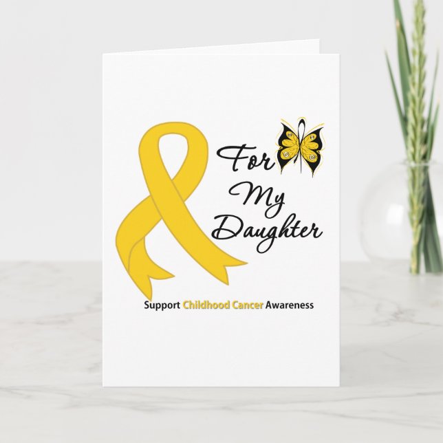 Tarjeta Cáncer infantil para mi hija (Anverso)