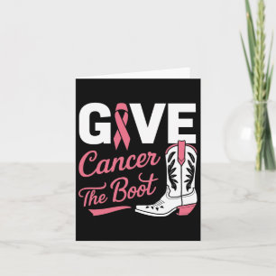 Tarjeta Cáncer La Cinta Rosa Del Cáncer De Mama De La Boqu