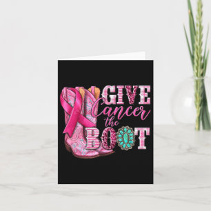 Tarjeta Cáncer La Cinta Rosa Del Cáncer De Mama De La Boqu