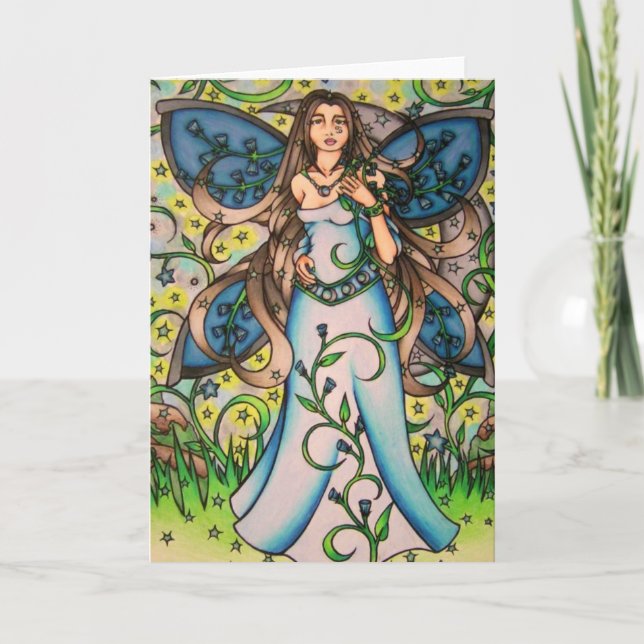 Tarjeta Cáncer MoonChild Fairy Goddess (Anverso)