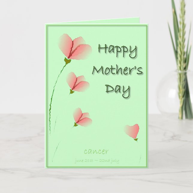 Tarjeta Cancer Mother's Day Card. (Anverso)