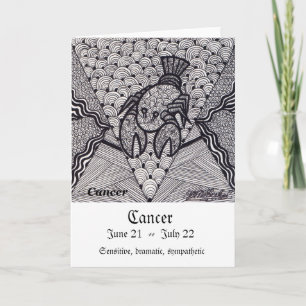 Tarjeta Cáncer (muestra del zodiaco)