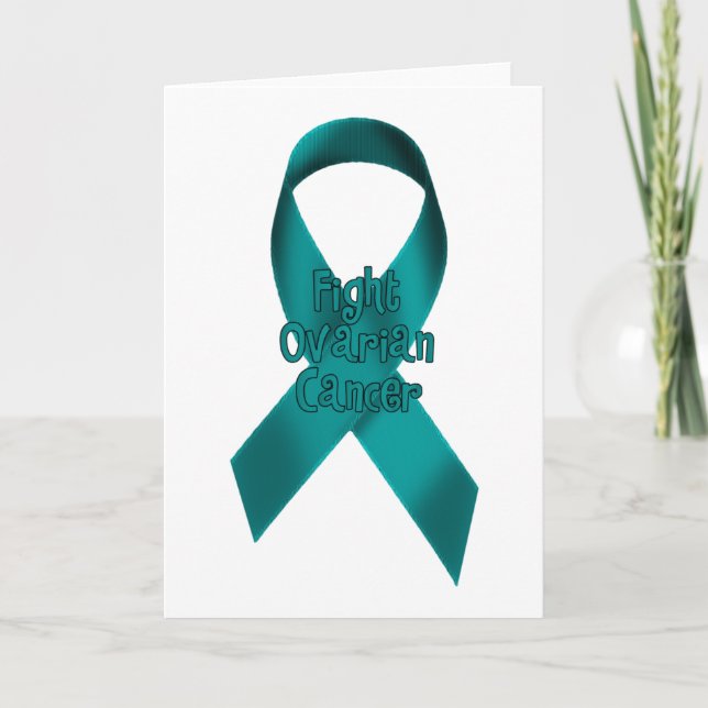 Tarjeta Cáncer ovárico de la lucha (Anverso)