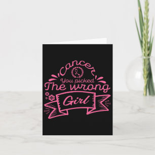Tarjeta Cáncer Que Has Recogido El Cáncer De Mama Chica Eq