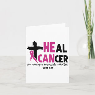 Tarjeta Cáncer Sanador Para Nada Es Imposible Con Dios Luk