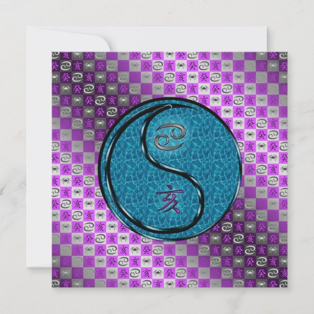 Tarjeta Cancer & Water Boar (Anverso)