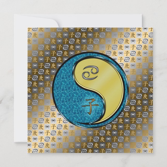 Tarjeta Cáncer y Rata Metalizado (Anverso)