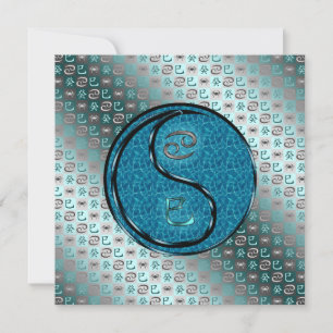 Tarjeta Cáncer y Serpiente de Agua
