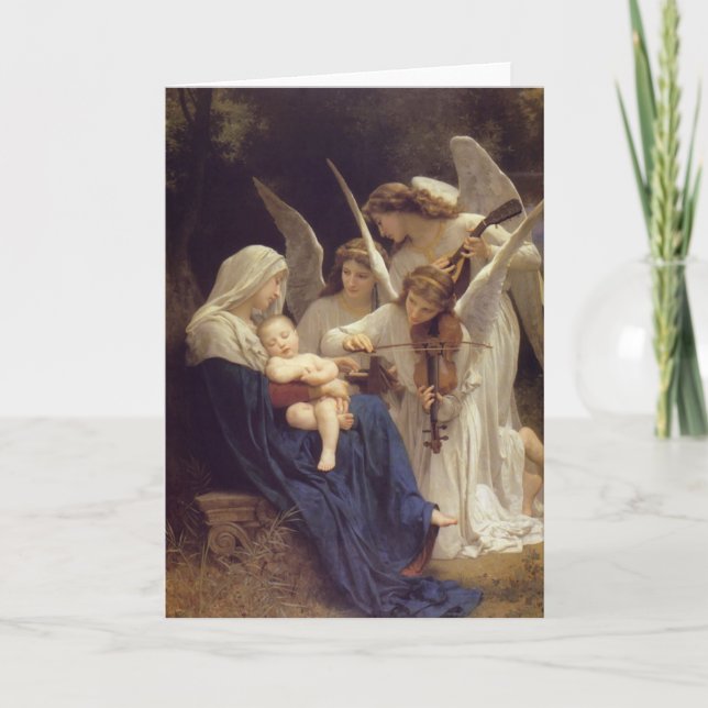 Tarjeta Canción de Bouguereau (Anverso)