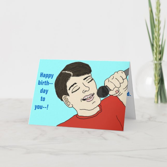 Tarjeta Canción de cumpleaños (Anverso)