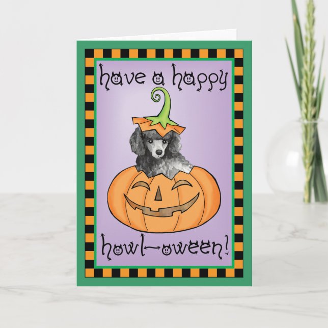 Tarjeta Canción de Halloween en miniatura (Anverso)
