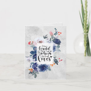 Tarjeta Canción de Salomón 3:4 he encontrado la One Floral