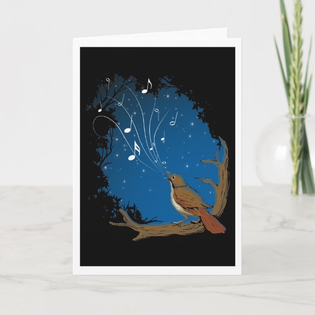 Tarjeta Canción Nightingale (Anverso)