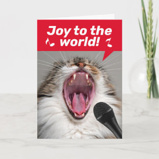 Tarjeta Canciones divertidas de Navidades cantantes en voz