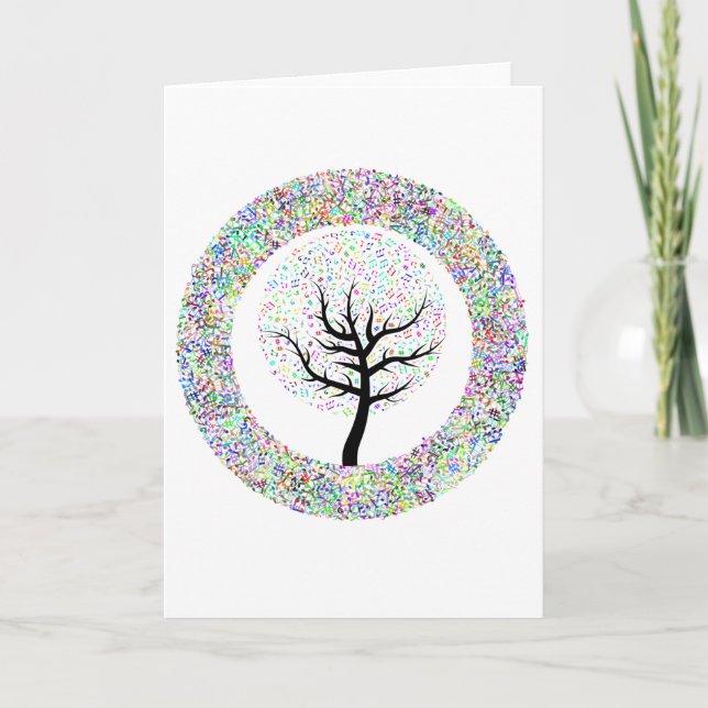 Tarjeta Canciones en el árbol de la vida (Anverso)