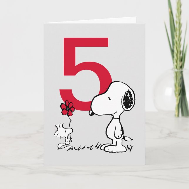 Tarjeta CANCIONES | Snoopy Feliz Cumpleaños (Anverso)