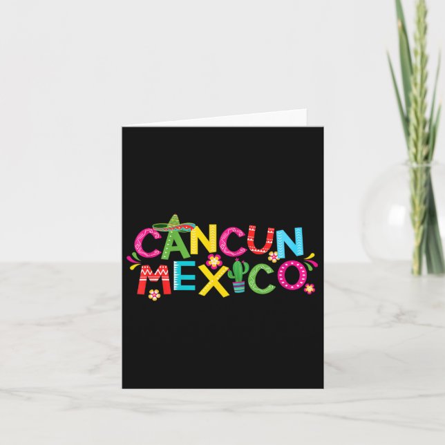 Tarjeta Cancún México 1 (Anverso)