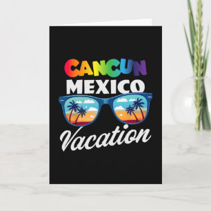 Tarjeta Cancún México Destino Viaje Playa Vacaciones