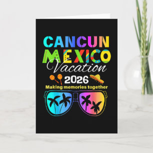 Tarjeta Cancún México Vacaciones Playa 2026 Viaje Grupo Pa