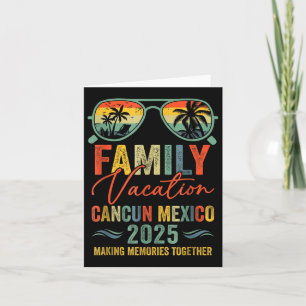Tarjeta Cancun Mexico Vacation 2025 Grupo Familiar Parcial