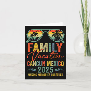 Tarjeta Cancun Mexico Vacation 2025 Grupo Familiar Parcial
