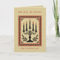 Candelabro de Adviento Estilizado Nórdico de Navid