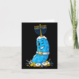 Tarjeta Candelabro Menorah Dreidel Divertido Hanukkah Niño