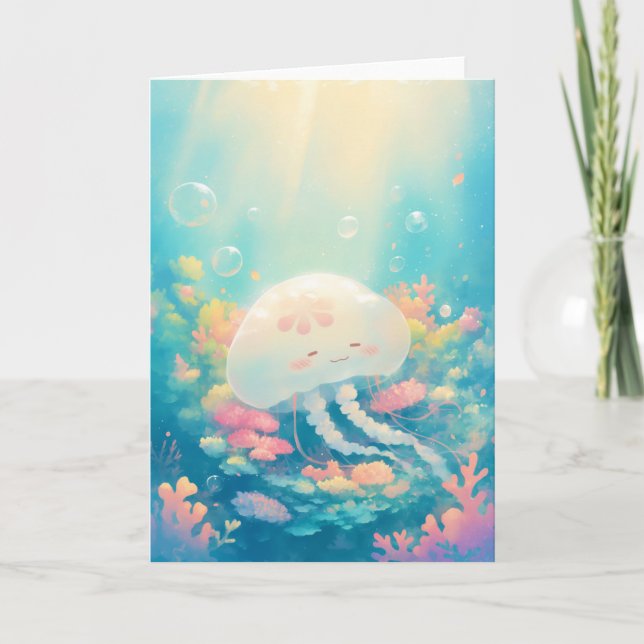 Tarjeta Candeleros descansando en el arrecife de coral (Anverso)