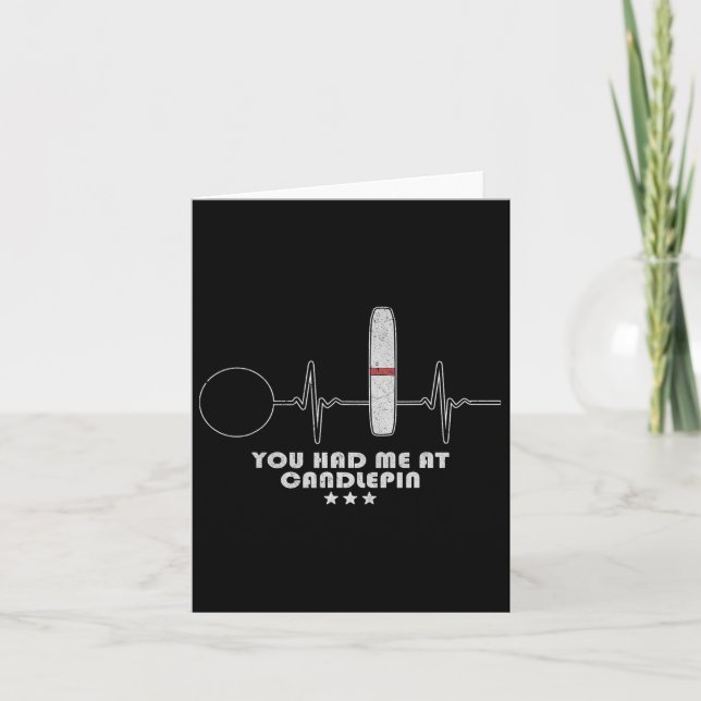 Tarjeta Candlepin Bowling Heartbeat Bowler (Anverso)