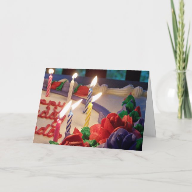Tarjeta Candles Birday Card (Anverso)